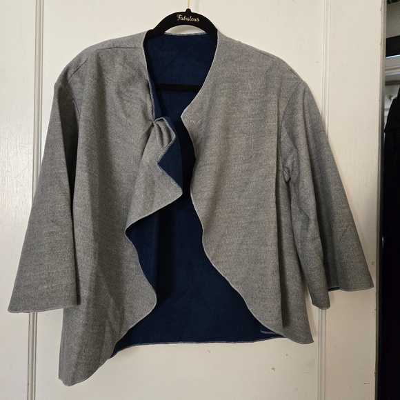 3/4" Sleeve Blue/Grey Jacket - Size Medium - Picture 1 of 3